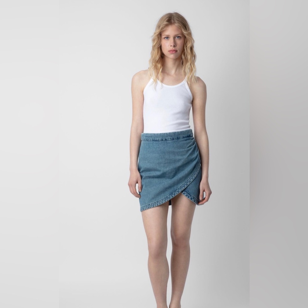 Zadig & Voltaire Julipe Denim Mini Skirt